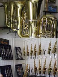 groot aanbod blaasinstrumenten bij muziekhandel enschede
